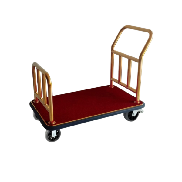 Aukron AA01 Titanium Gold Stainless Steel Luggage Cart