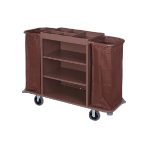 Aukron AB16 Double-Sided Baked-Paint Service & Linen Cart