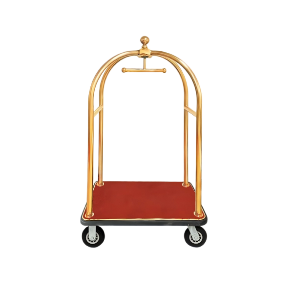 Aukron AA04 Deluxe Gold-Plated Luggage Cart