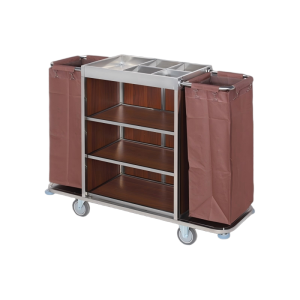 Aukron AB23 Steel-Wood Service & Linen Cart