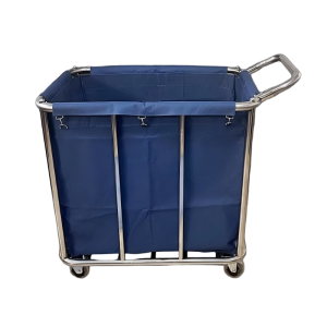 Aukron AB09 Single-Handle Conical Linen & Cleaning Cart
