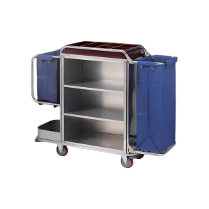 Aukron AB18 Fully Assembled Single-Aisle No-Assembly Linen Cart