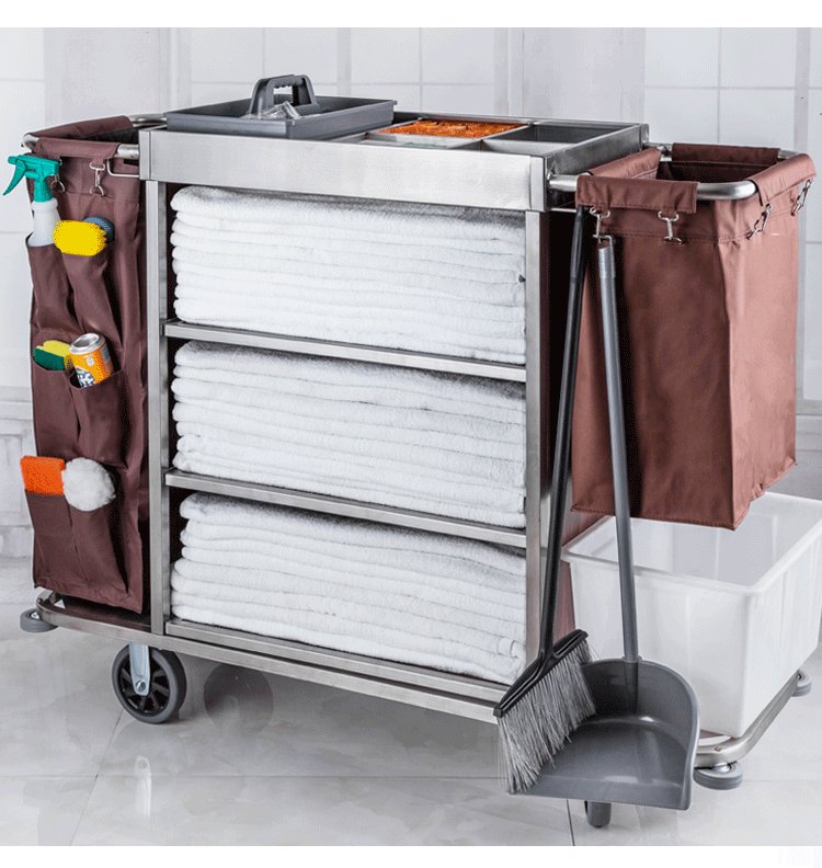 Top Features to Look for in a Hotel Cleaning Cart